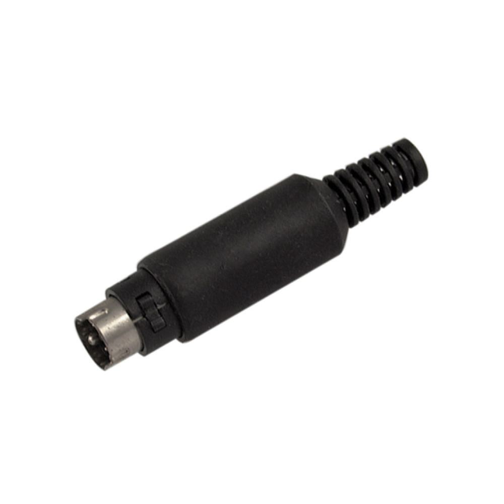 MDN-6M Вилка MINIDIN 6 контактів на кабель, для клавіатури MDN-6M Вилка MINIDIN 6 контактів на кабель, для клавіатури